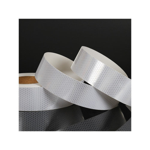 Banda reflectorizanta tip fagure culoare Alba 5cmx25m Cod: CH-022W