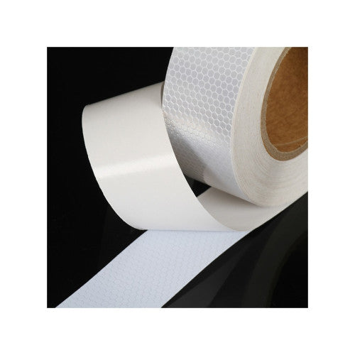 Banda reflectorizanta tip fagure culoare Alba 5cmx25m Cod: CH-022W