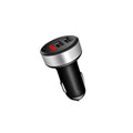 Incarcator auto 4.8A 2xUSB-A negru cu voltmetru Cod: PG236
