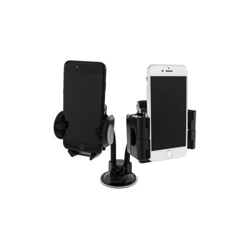 Suport dublu telefon auto cu ventuza si brat flexibil reglabil Cod: XPA8