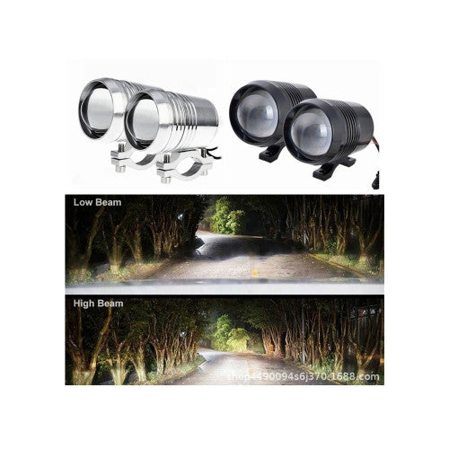 Proiector LED cu lupa 10W 2400 lm 12V cu stroboscop Cod: U2