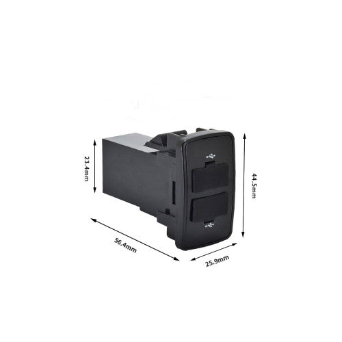 Mufa USB pentru bord cu capac din cauciuc cu 2 porturi  Cod: 01