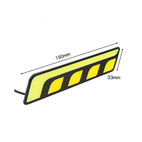 Lumini de zi DRL auto LED 16 cm cu functie semnalizare Cod: A8354