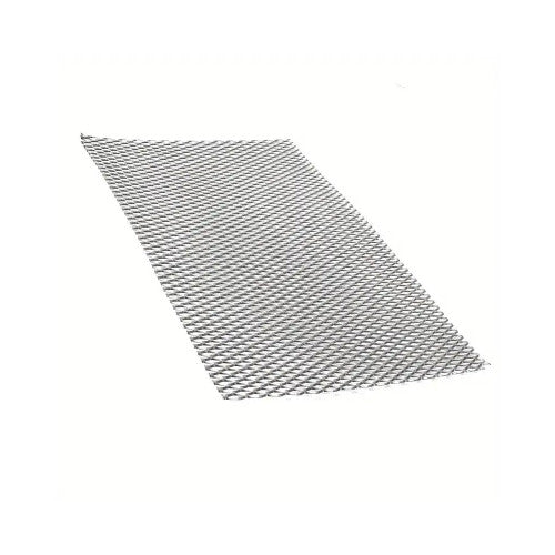 Plasa tuning argintie / crom metalica 100x33cm