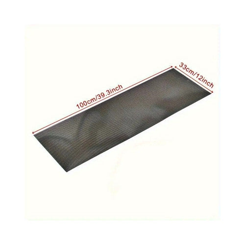 Plasa tuning argintie / crom metalica 100x33cm