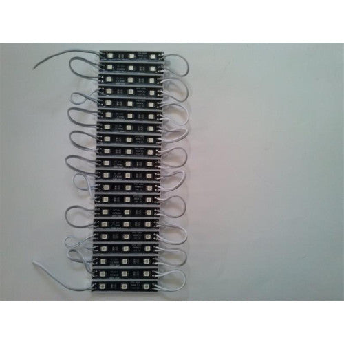Modul 3 SMD 5050 24V fundal negru lumina alba