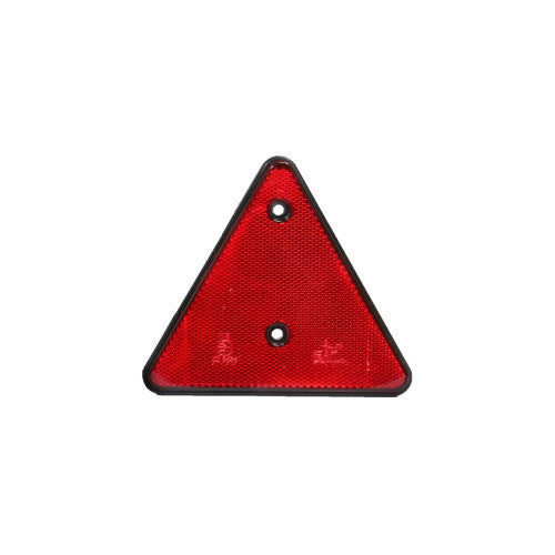 Triunghi rosu reflectorizant cu prindere in 2 puncte 15 cm Cod: TR014