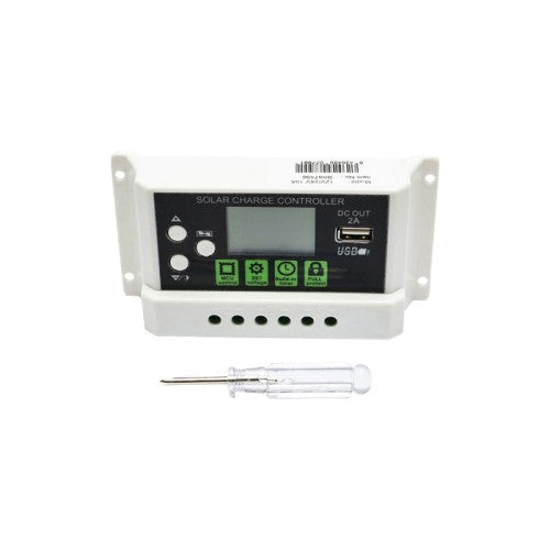 Regulator tensiune panou solar 10A 12V 24V cu port USB 5V 2A Cod: BK87456