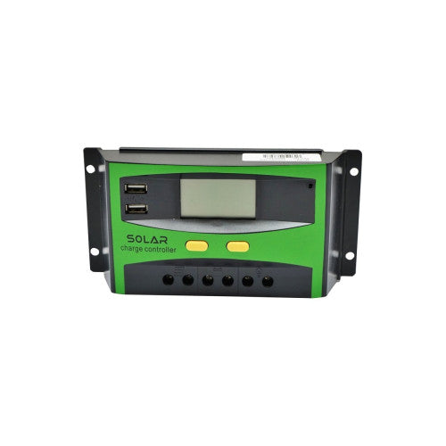 Regulator tensiune panou solar 30A 12V 24V cu 2 porturi USB IP32 Cod: BK87460