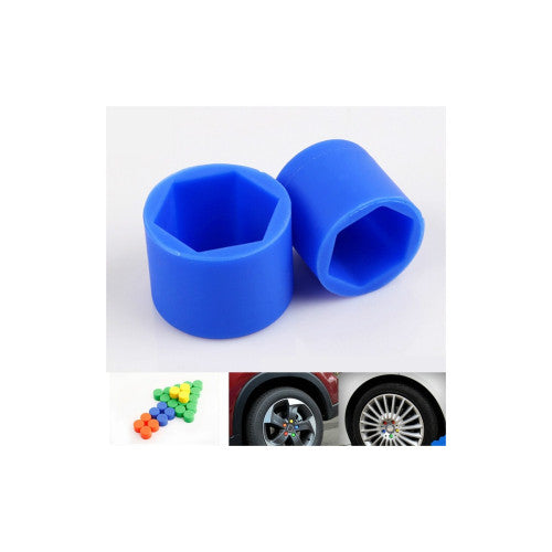 Set capace prezoane auto cauciuc 21 mm 20 bucati culori diverse