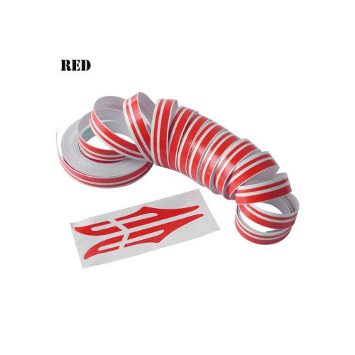 Abtibild decorativ 2 linii  pentru caroserie 10mm x10metri Cod: JK-350
