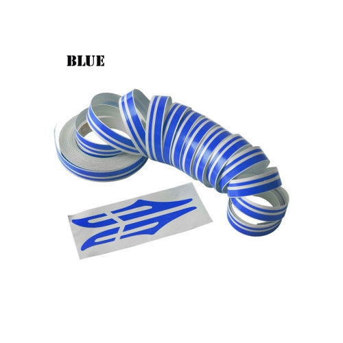 Abtibild decorativ 2 linii  pentru caroserie 10mm x10metri Cod: JK-350