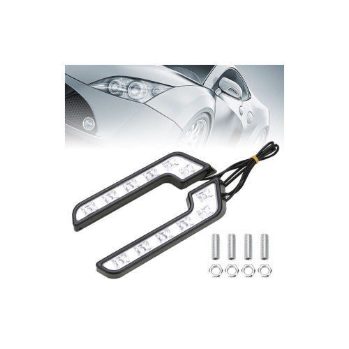 Lumini de zi LED DRL 12V 4.8W forma L stanga dreapta set 2 bucati Cod: 902