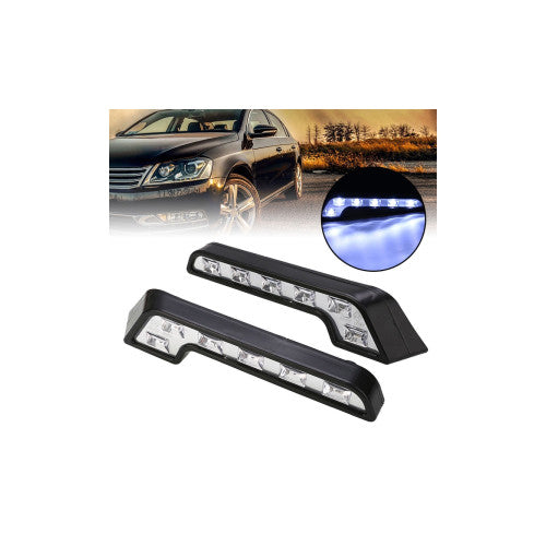Lumini de zi LED DRL 12V 4.8W forma L stanga dreapta set 2 bucati Cod: 902