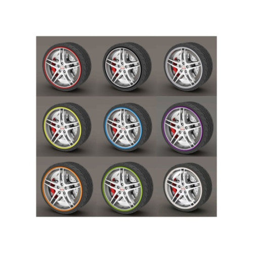 Protectie jante auto inele decorative diverse culori universale
