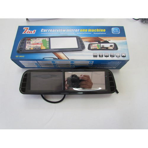 Oglinda monitor cu GPS plus multe alte functii 7in1