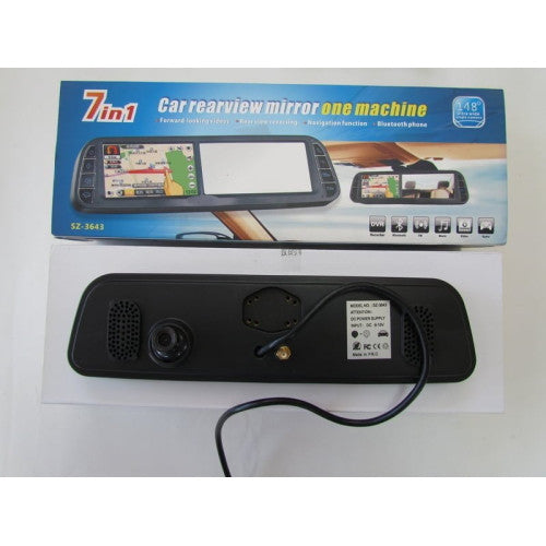 Oglinda monitor cu GPS plus multe alte functii 7in1