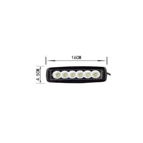 Proiector LED 18W 10V-30V 6 LED 6000K 6.5 inch Cod: P-003