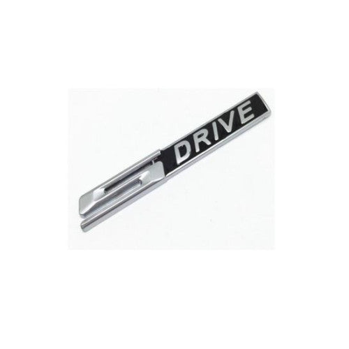 Ornament metalic auto S Drive culoare crom cu negru Cod: SD1