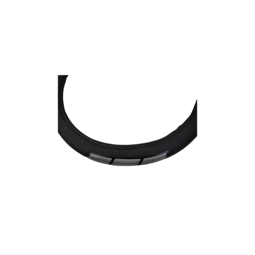 Husa volan auto imitatie piele neagra dungi diverse culori marime M 38-39 cm Cod: XSH5150