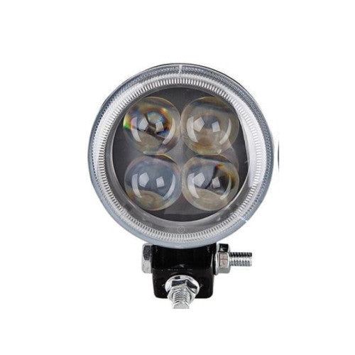 Proiector LED 12W 935 lm 10V-30V Spot 30° 4D cu Angel Eyes  Cod: ART32012