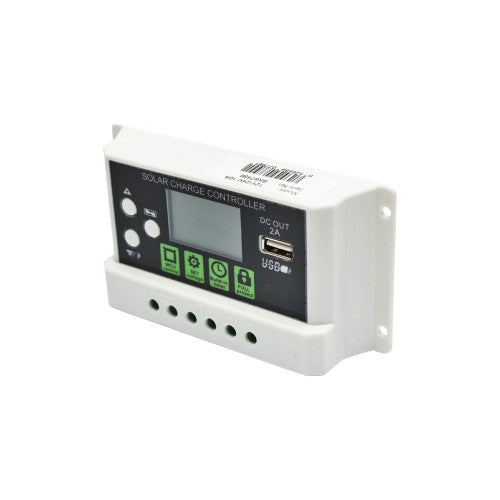 Regulator tensiune panou solar 10A 12V 24V cu port USB 5V 2A Cod: BK87456