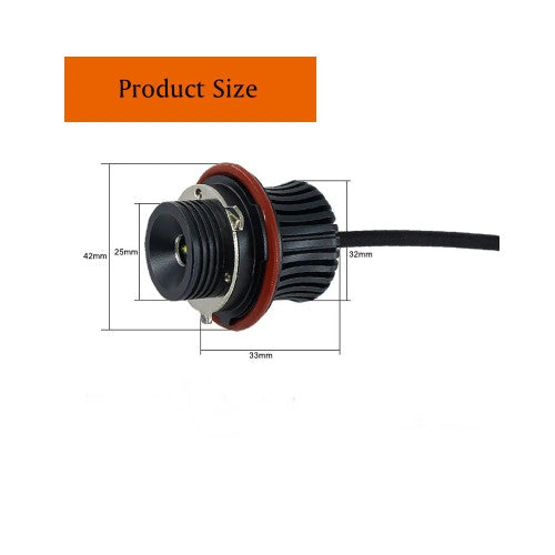 Set 2 becuri LED Marker Angel Eyes auto compatibil BMW 40W alb canbus pentru faruri xenon Cod: A.E.2020