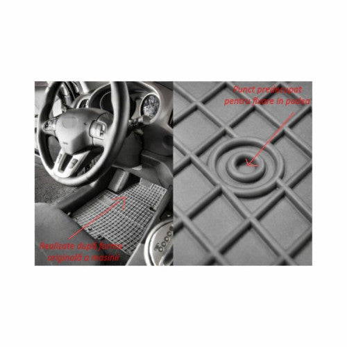 Covoare interior cauciuc El Toro compatibile Citroen Jumpy III 2016-> Cod: 547433 P60