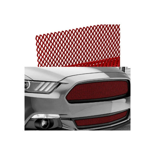 Plasa tuning rosie metalica 100x33cm