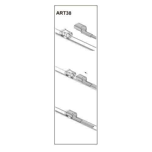 Stergator parbriz pasager FIAT DOBLO Box (263) 02/2010➝ COD:ART38  16"
