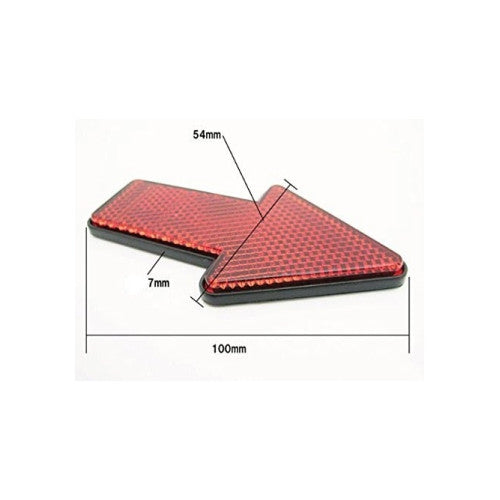 Set reflectoare sageata rosii 100x54x7 mm Cod: 8426