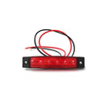 Lampa laterala LED rosie 6 LED 24V 14 x 54 95x20x10 mm