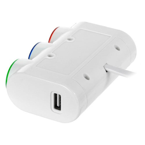 Prelungitor bricheta  3 cai si butoane  cu 2USB  Cod:1566