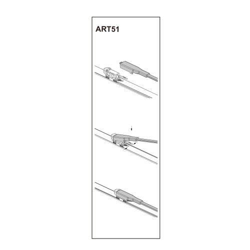 Stergator parbriz sofer FORDC-MAX II12/2010➝ COD:ART51 28"