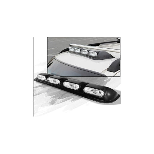 Proiectoare plafon auto cu 4 proiectoare halogen dreptunghiulare reglabile 55W Cod: 800