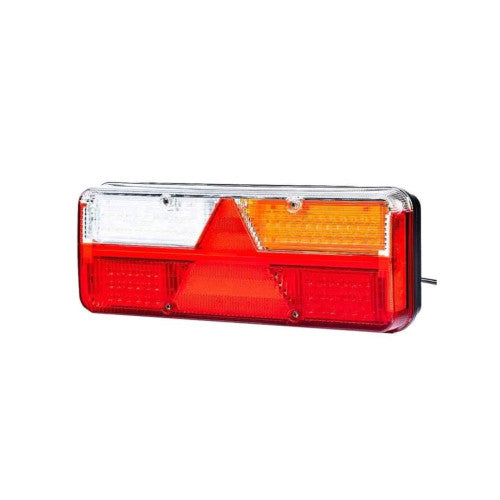 Lampa spate auto LED 6 functii dreapta semnalizare dinamica ceata mers inapoi pozitie frana 400x153 mm 12-36V Fristom Cod: FT-500-25