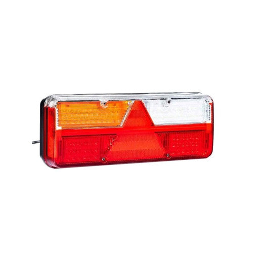 Lampa spate auto LED 6 functii stanga semnalizare dinamica ceata mers inapoi iluminare numar 400x153 mm 12-36V Fristom Cod: FT-500-15