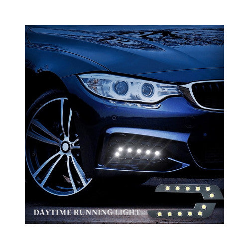 Lumini de zi DRL COB DL03 6W lumina alba set 2 bucati Cod: 036T