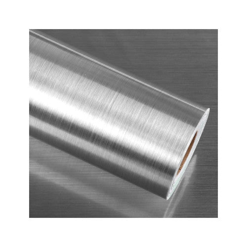 Folie auto aluminiu polisat gri antracit pentru colantare caroserie cu tehnologie anti-bule 1m x 1.52m Cod: TXQ05