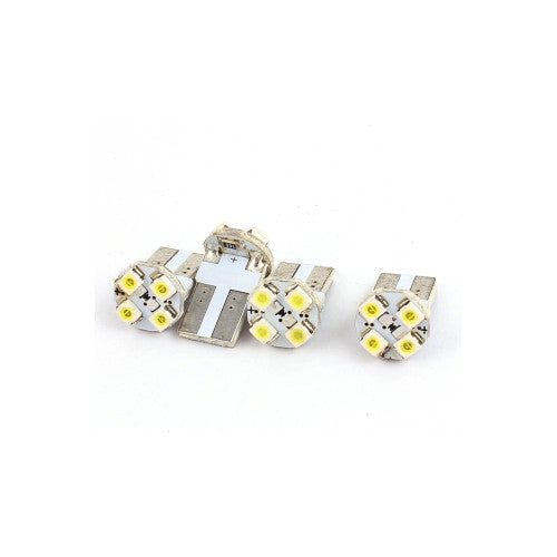 Set 2 becuri pozitie T10 4LED SMD lumina alba 12V Cod: 10513W