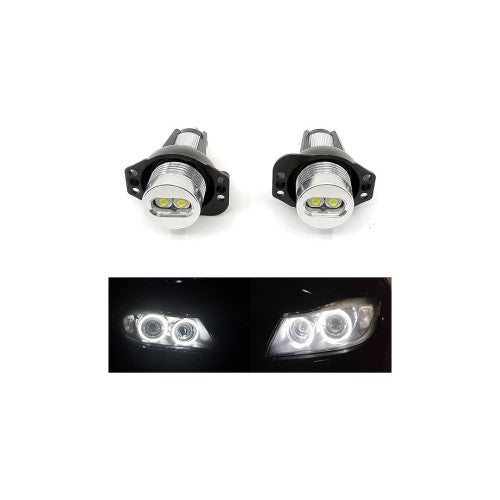 Set 2 becuri LED Marker Angel Eyes auto compatibil BMW Seria 3 E90 E91 fara facelift 6W alb xenon 6000K canbus Cod: A.E.3003