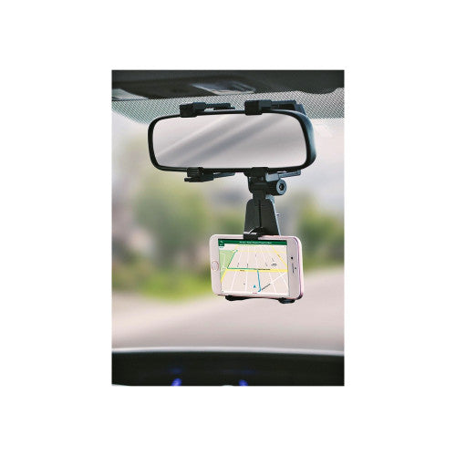 Suport telefon auto cu prindere pe oglinda retrovizoare reglabil universal Cod: STQ8