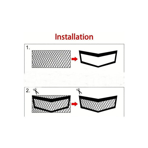 Plasa tuning albastra metalica 100x33cm