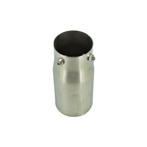 Ornament toba inox premium, intrare 7.8 cm, iesire 9 cm, lungime 17.5 cm Cod: 7635P