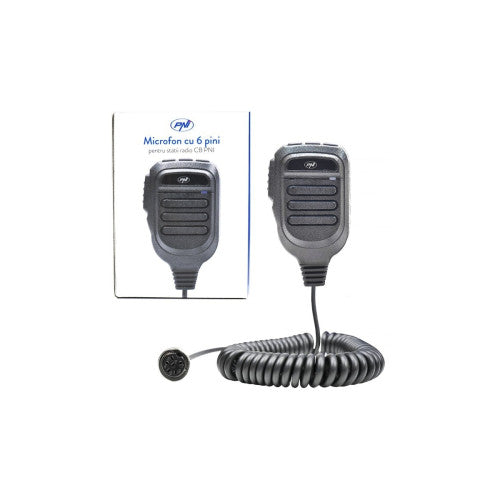 Microfon statie PNI, 6 pini, compatibil HP8000 / HP9500, Cod: HP8000