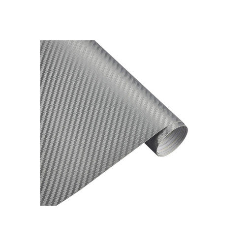 Folie carbon 3D argintie pentru colantare auto 1.27m x 28m Cod: KM9062