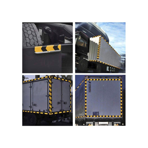 Banda reflectorizanta culoare Galbena sageata Neagra 5cmx25m  Cod: 06Y/B