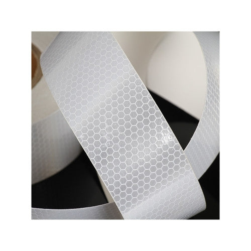 Banda reflectorizanta tip fagure culoare Alba 5cmx25m Cod: CH-022W