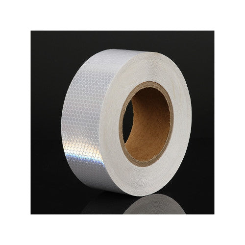 Banda reflectorizanta tip fagure culoare Alba 5cmx25m Cod: CH-022W