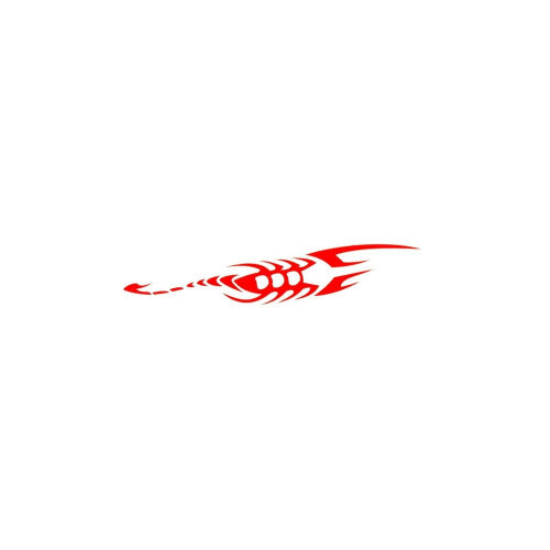 Abtibild Scorpion culoare rosu reflectorizant Cod: AN11